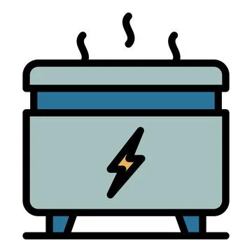 Convector icon vector flat Illustrazione stock
