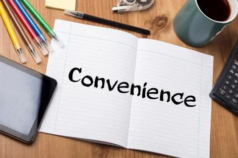 Convenience - Note Pad With Text Stock Photos
