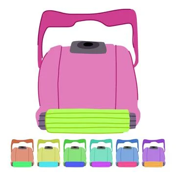 Convenience pool cleaning robot vector cartoon graphic Ilustración de archivo