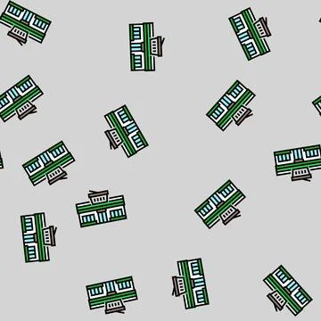 Convenience store vector seamless pattern Ilustración de archivo
