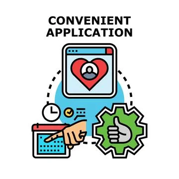 Convenient application providing seamless digital service and management Stockillustratie