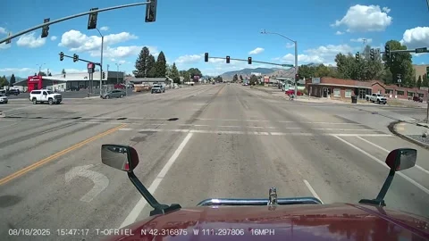 Convenient Cop Serves Instant Karma, Montpelier, Idaho, USA - 18 Aug 2025 Stock Footage 315313407