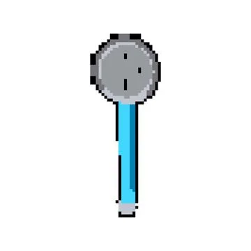 Convenient egg separator tool pixel art vector illustration Stock Illustration