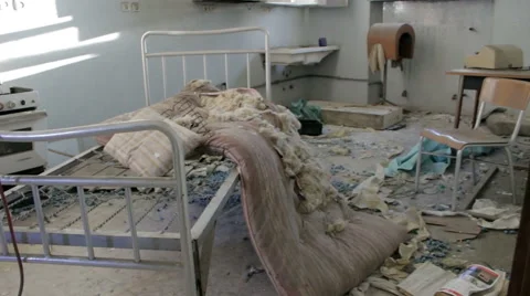 Convent abandoned :  Room nurses - Sisters Stock Footage 46225422