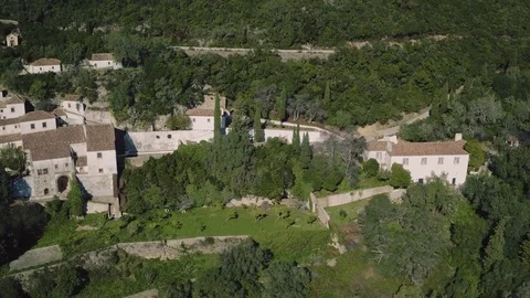 Convent of Nossa Senhora da Arrabida Stock Footage 72306684
