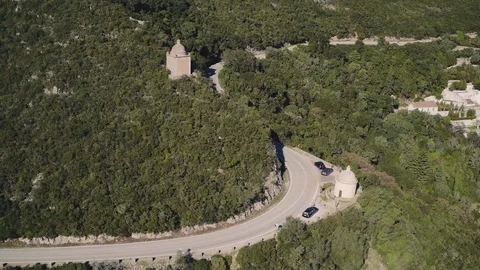 Convent of Nossa Senhora da Arrabida Stock Footage 72306761