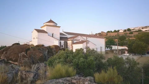 Convent of Nossa Senhora da Estrela, MArvao, Portugal, Europe. Stock Footage 125541575