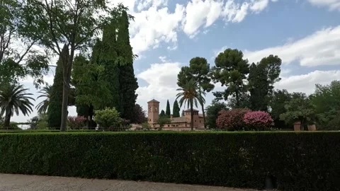 The Convent of Saint Francis built over the remains of a former Nasrid palace Video stock 220965620