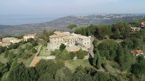 Convent taken from above 스톡 동영상 112986934