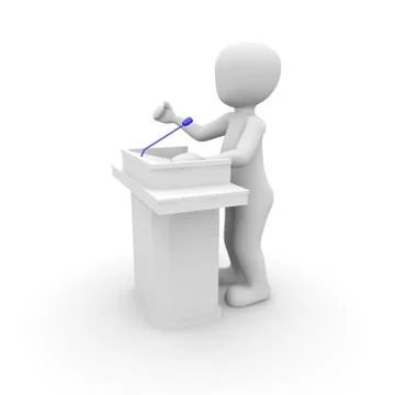 Convention blue Stock Illustration