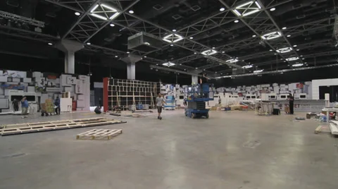 Convention Center Blue JINEE Stock Footage 30204413