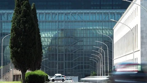 Convention Center The Cloud, Rome Stock Footage 76626545
