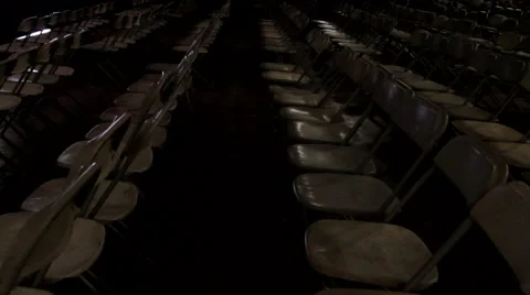 Convention Chairs, Venue Seating, Event Chairs Stock Footage 52061653