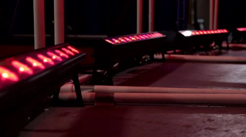 Convention Event LAN Gaming Lighting Lights Stock Footage 52076257