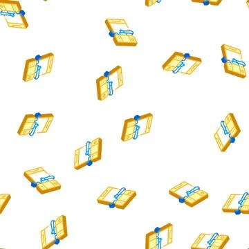 Conventional coffee machine isometric icon seamless pattern イラスト素材