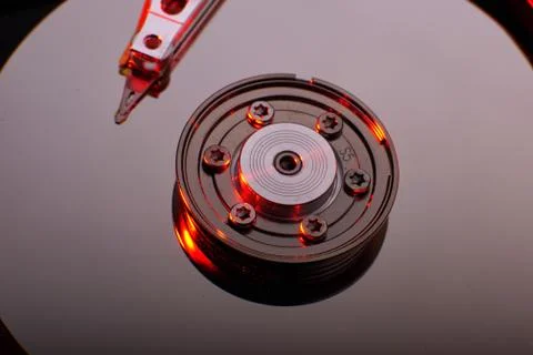 Conventional computer hard disk drive HDD Foto stock