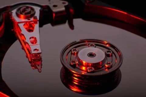 Conventional computer hard disk drive HDD Foto stock