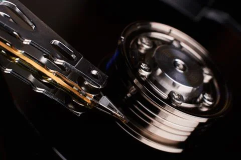 Conventional computer hard disk drive HDD Stock Photos