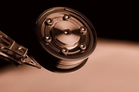 Conventional computer hard disk drive HDD Stock Photos