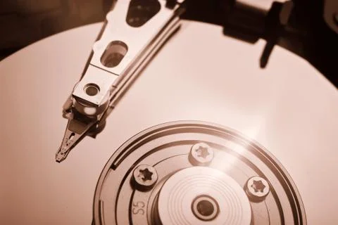 Conventional computer hard disk drive HDD Stock Photos