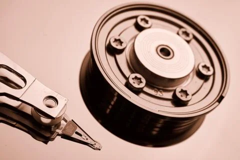 Conventional computer hard disk drive HDD Stock Photos
