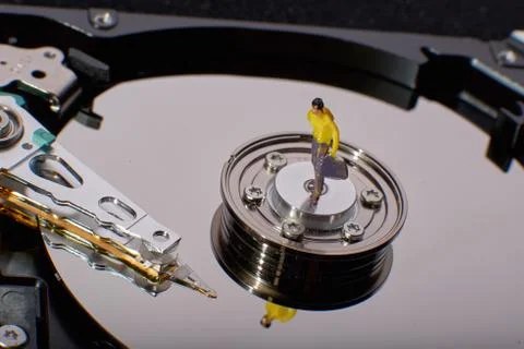 Conventional computer harddiskdrive Stock Photos