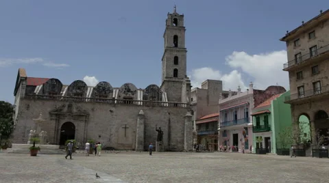 Convento de San Francisco de Asís in Cuba Stock Footage 42932373