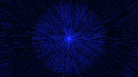 Converging blue lines abstract pattern background for design Stock Footage 289286986