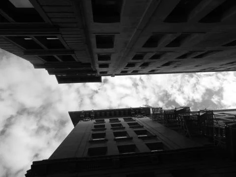 Converging Buildings Fotos de archivo