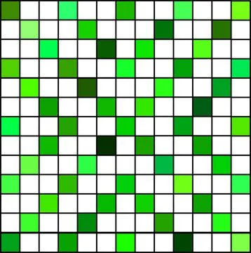 Converging Green Squares Pattern 스톡 일러스트