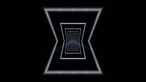 Converging wireframe lines tunnel background creates depth Stock Footage 341526840