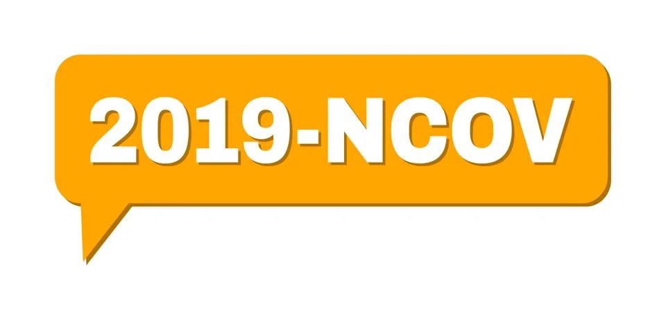 Conversation 2019-NCOV Colored Cloud Frame 스톡 일러스트
