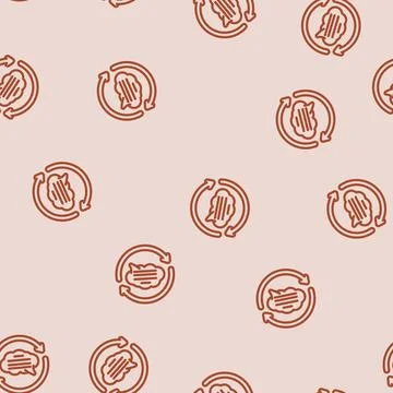 Conversation arrows natural language processing nlp line seamless pattern con イラスト素材