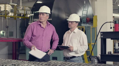 Conversation between two engineers Stock Footage 65457993