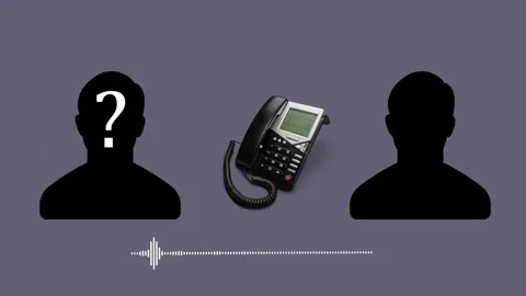 Conversation between two unknown people. Audio spectrum. Concept of anonymous Stock Footage 320297819