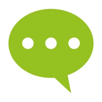 Conversation bubble with dots icon Stock Illustration