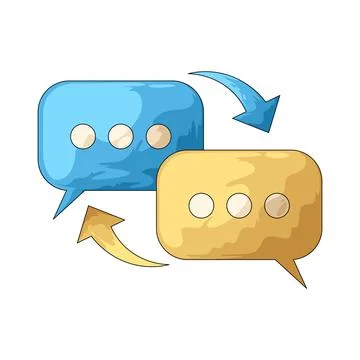 Conversation bubble illustration Stock Illustration