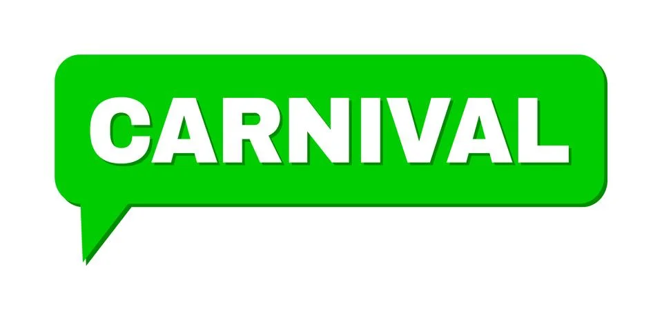 Conversation CARNIVAL Colored Bubble Frame Stock Illustration