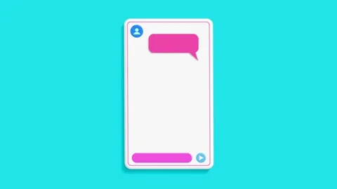 Conversation on chat application. Stock Footage 234687264