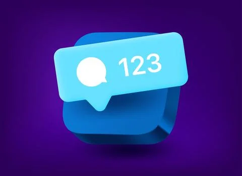 Conversation concept with speech cloud. Vector 3d application icon Illustrazione stock