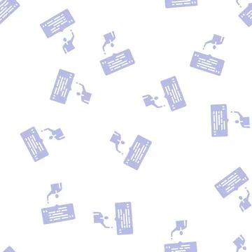 Conversation english glyph seamless pattern Stock Illustration