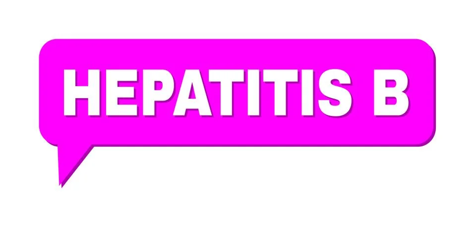 Conversation HEPATITIS B Colored Bubble Message Stock Illustration