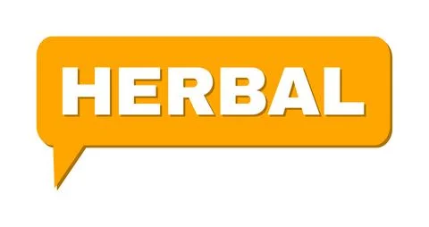 Conversation HERBAL Colored Cloud Message 스톡 일러스트
