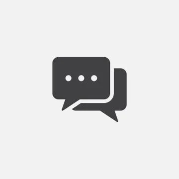 Conversation icon, Chat Icon, Speech Bubble icon vector illustration Stock Illustration