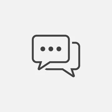 Conversation icon, Chat Icon, Speech Bubble icon vector illustration Stock Illustration