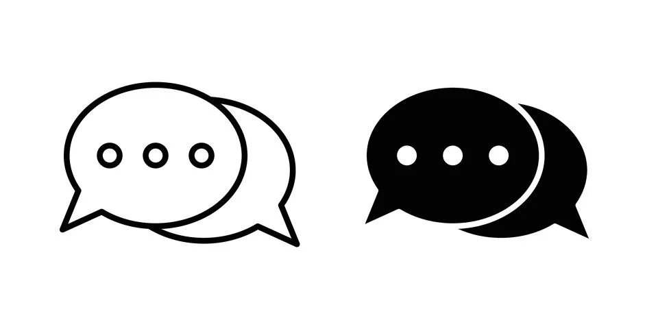 Conversation icon graphic design. web icons vectors Stock Illustration