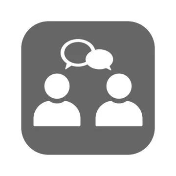 Conversation icon illustration isolated vector sign symbol Stock-Illustration