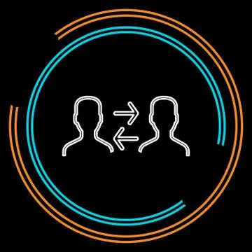 Conversation icon - vector communication icon Stock Illustration