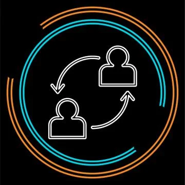 Conversation icon - vector communication icon. Stock Illustration