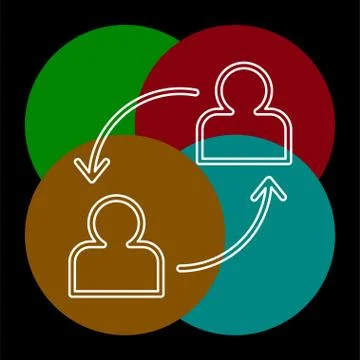 Conversation icon - vector communication icon. Stock Illustration